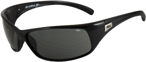 Bolle 10406 Recoil Shiny Black Sunglasses - Sonnenbrille Segeln (500x300), Png Download