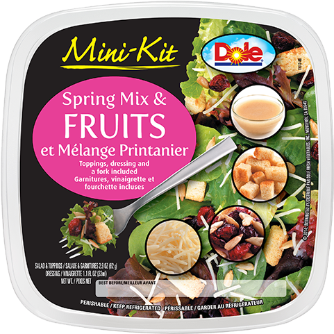 Mini-ensemble Fruits Et Mélange Printanier - Dole Fruit (480x600), Png Download