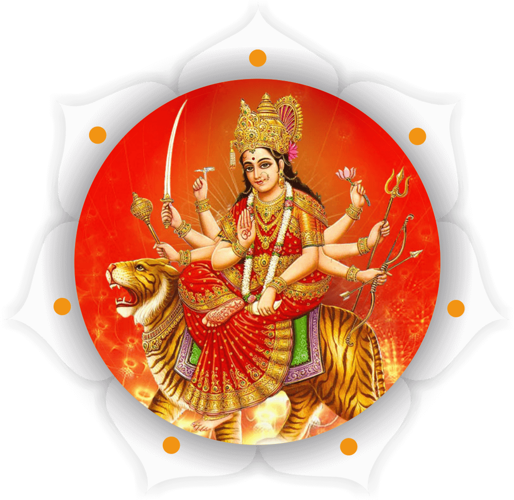 Durga Puja - Durga Maa Wallpaper 2010 (1054x1026), Png Download