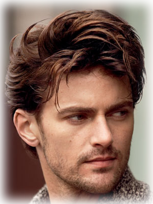 Men Hair Only Png - Bronze Hair Color Men (303x404), Png Download