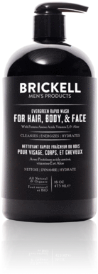 All In One Wash For Men - Brickell Men's Rapid Wash - 3 In 1 Body Wash For Men (320x480), Png Download