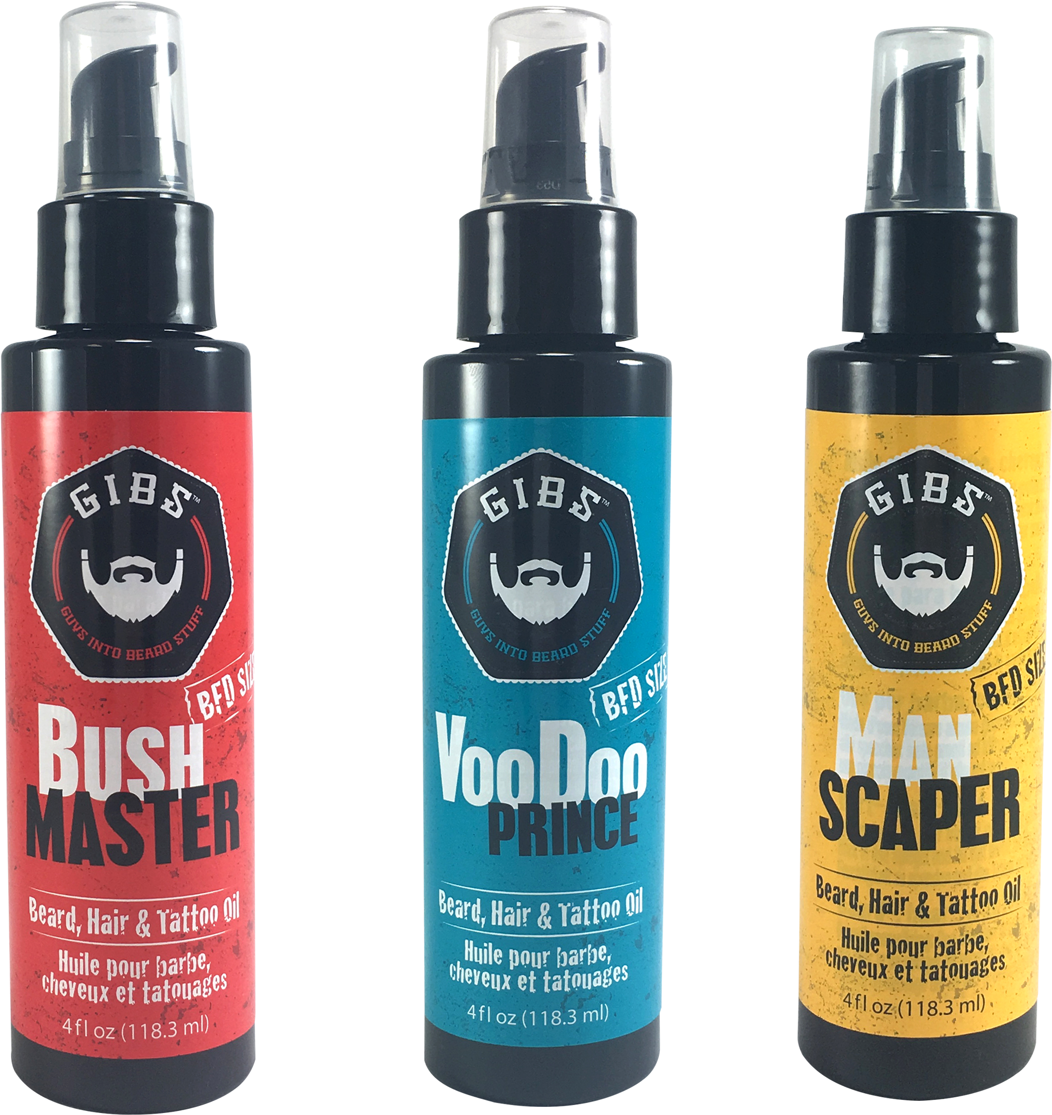 Gibs Beard Hair And Tattoo Oil Manscaper 1oz (2365x2375), Png Download