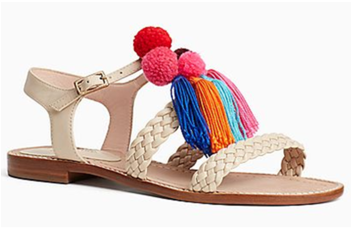 China Cheap Fancy Ladies Sandals Flat Sandals - Kate Spade Sunset Sandals, Sand, Size - 10.5 (350x350), Png Download