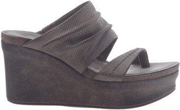 Womens Wedge Tailgate In Zinc Side View - Shoe (400x400), Png Download