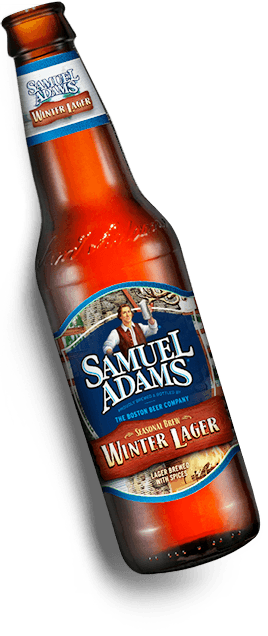 1989 Winter Lager Hops Hops - Sam Adams Beer Bottle (268x636), Png Download