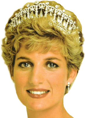 Lady Diana Smiling With Crown - Princess Diana (400x400), Png Download
