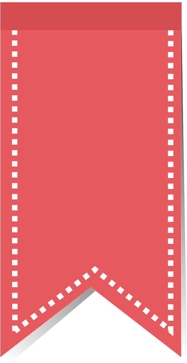 The Ribbon Bookmark Designation Of The - Закладка Пнг (652x1280), Png Download