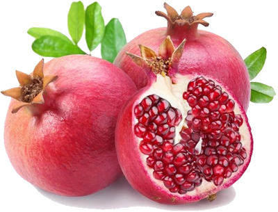 Picture Of Pomegranate Fresh - Buah Delima (400x305), Png Download