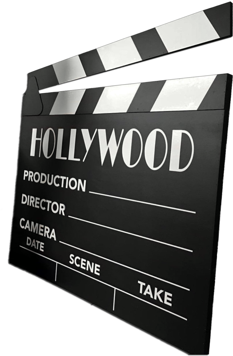 Clap Board - Clapperboard (1200x1475), Png Download