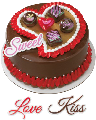 Valentine Cakes 10 - Sweet Love 3 (324x399), Png Download