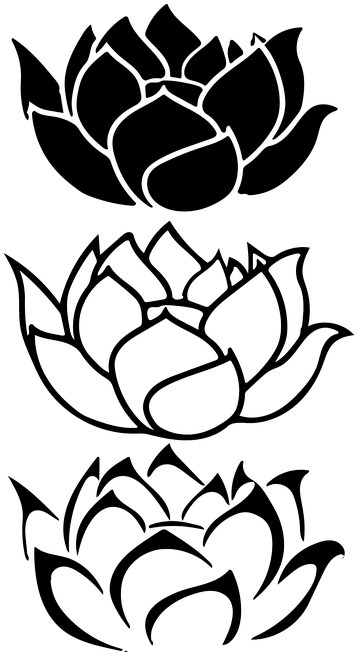 Cartoon Picture Of A Flower 29, Buy Clip Art - Lotus Flower Cad Block (357x655), Png Download