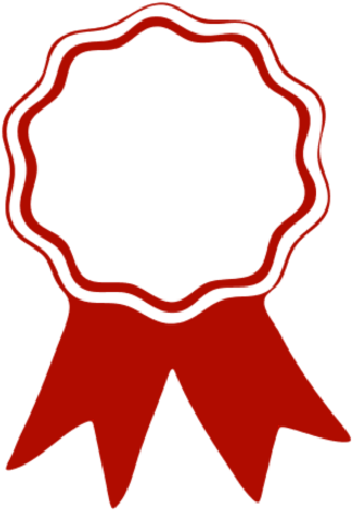 Ribbon Png Deviantart - Award Ribbon Clipart Red (332x476), Png Download