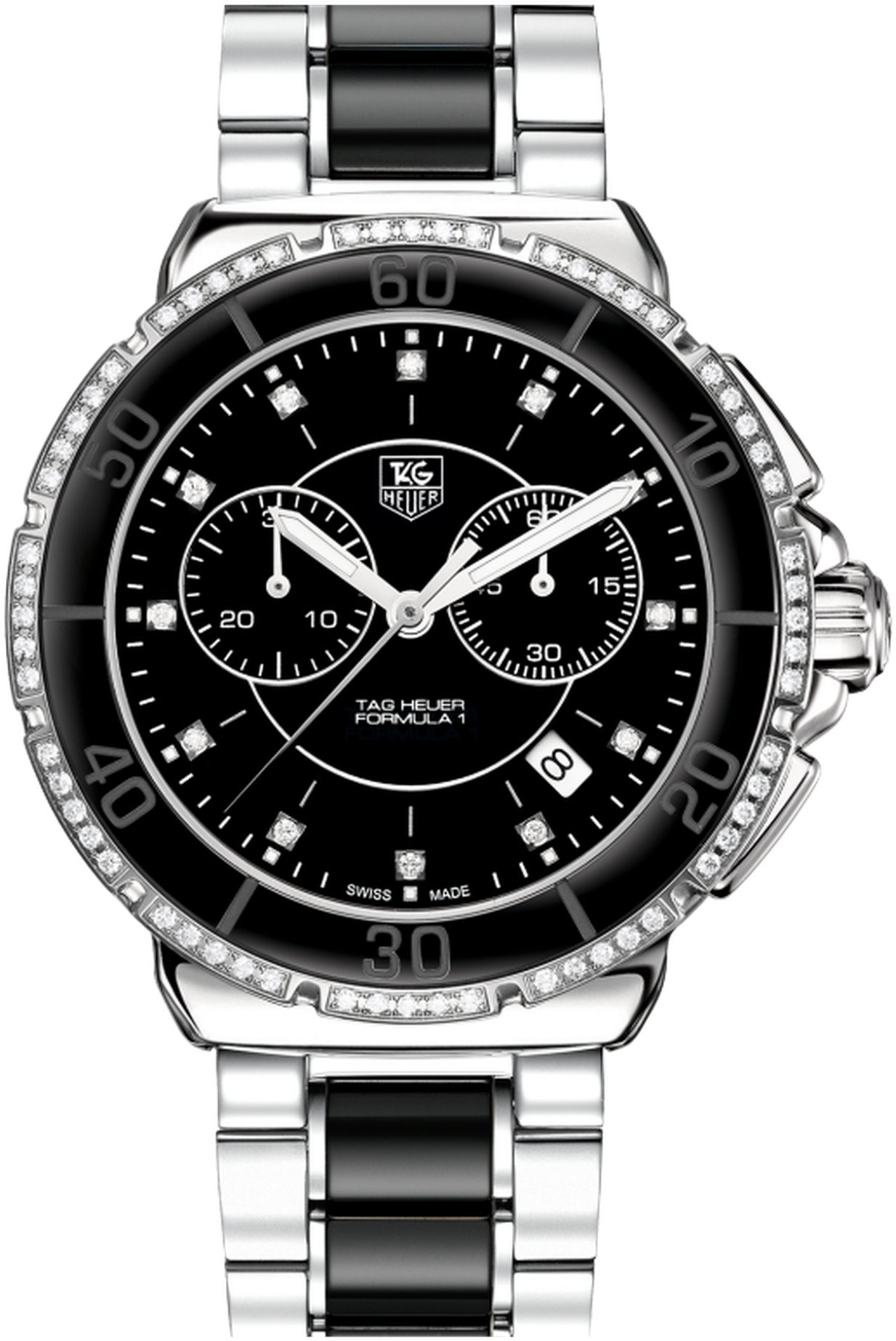 Watch Download Transparent Png Image - Ladies Tag Formula 1 Watch (1536x1879), Png Download