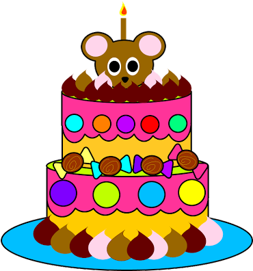 Adoro Paint Shop Pro Bolos Clipart Png - Birthday Cake (398x400), Png Download