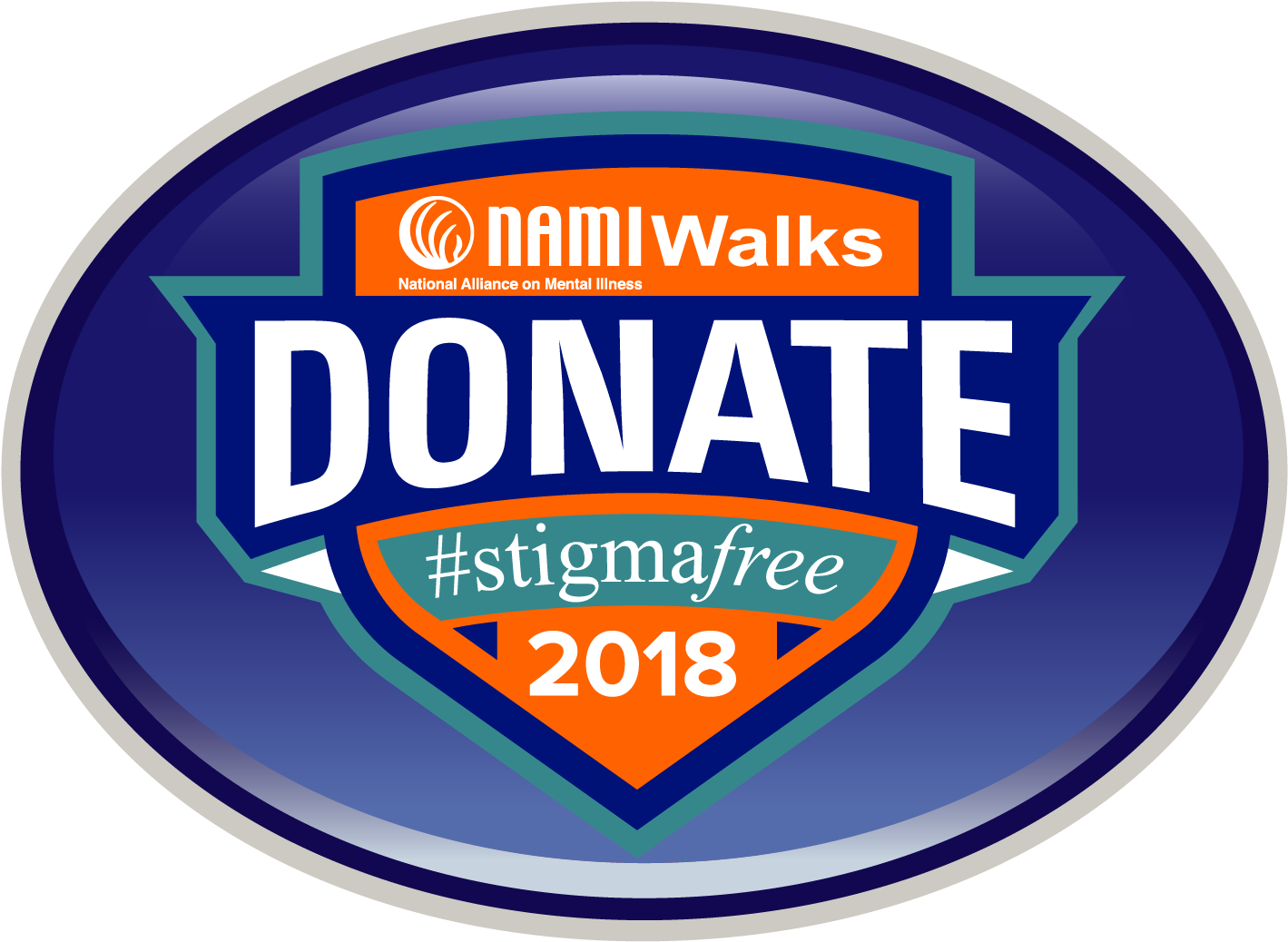 Walks- Donate Button - Nami Walks 2018 (1418x1057), Png Download