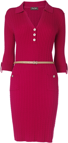 Style Over 50- Dress With Sleeves For The Office - Formal Wear (395x494), Png Download