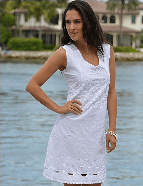 Largo V-neck Dress - Dress (600x600), Png Download