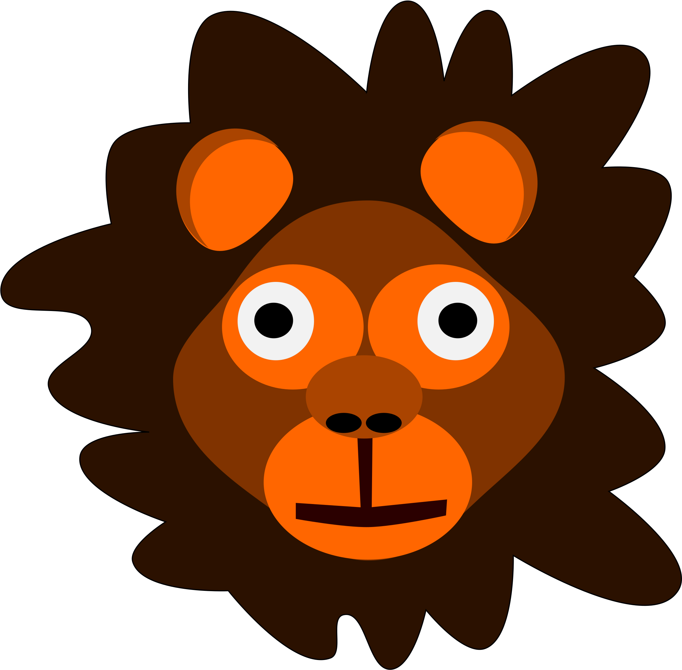 This Free Icons Png Design Of Crazy Lion (2400x2400), Png Download