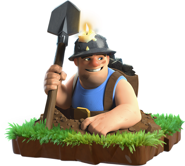 Clash Of Clans Wiki - Minero Clash Of Clans (658x623), Png Download