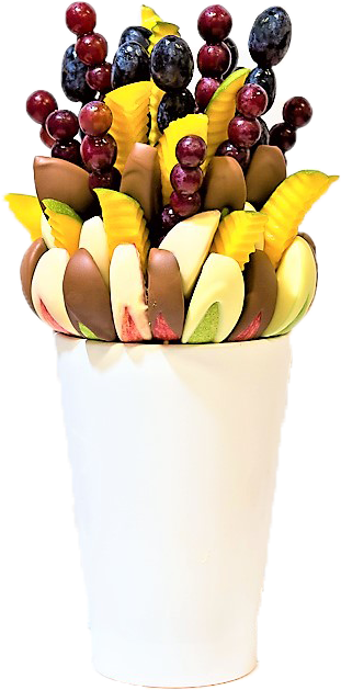 Apple & Mango Delight Vase (456x685), Png Download