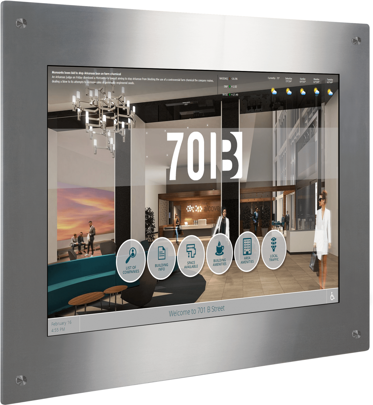Recessed Wall-mounted Directory In Colorado - Colorado (1600x1694), Png Download