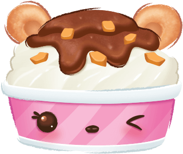 Creamery Num Charlotte Choco - Charlotte Choco Num Nom (445x430), Png Download