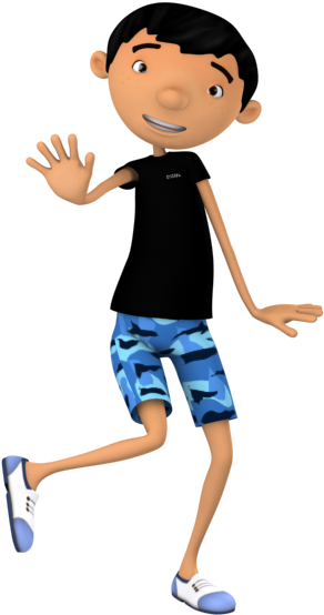 Cartoon Character Boy Png - 3d Boy Png (600x600), Png Download