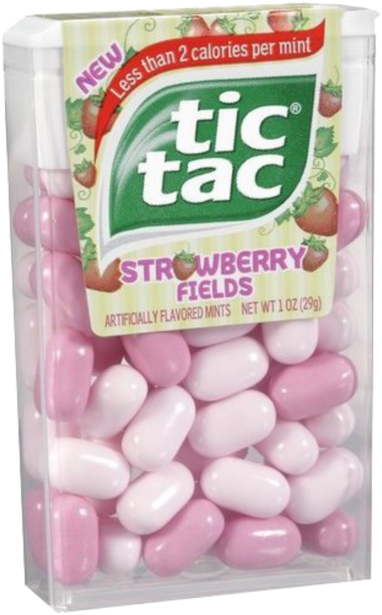 Tictac Aesthetic Strawberry Png Overlay Edit - Tic Tac Big Packs (1024x1024), Png Download