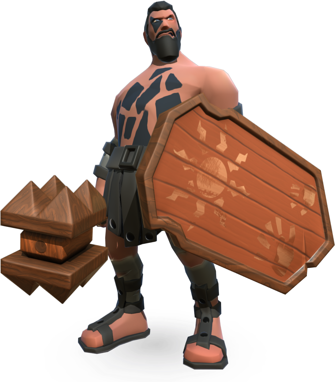 1-0 - Gladiator Heroes Rank 4 Level 1 (1316x1374), Png Download