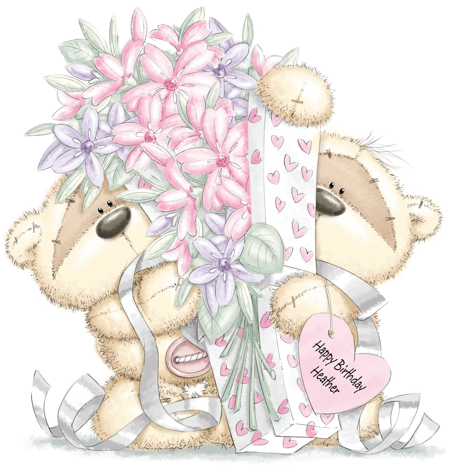 Happy Birthday Heather - Fizzy Moon (1540x1600), Png Download