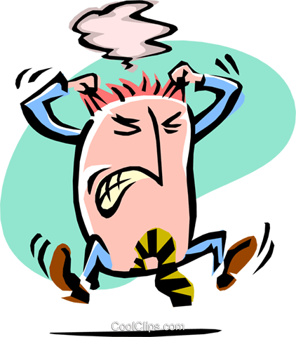 Cartoon Businessman/angry Royalty Free Vector Clip - Clipart Wütend (422x480), Png Download