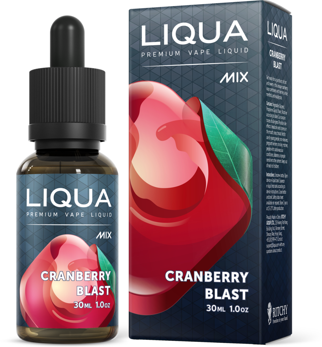 Liqua Cranberry Blast (1112x1200), Png Download