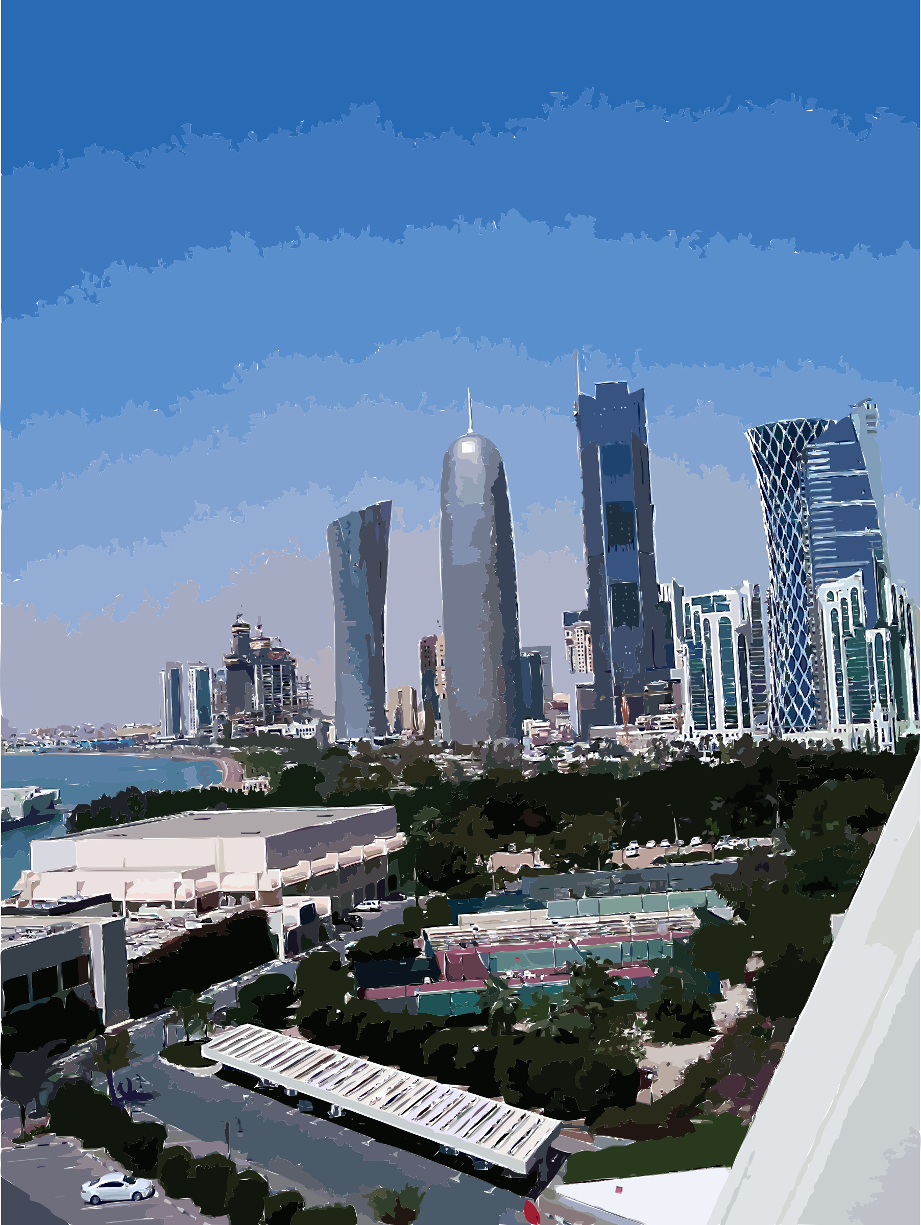 This Free Icons Png Design Of Doha Towers From Sheraton (1804x2400), Png Download
