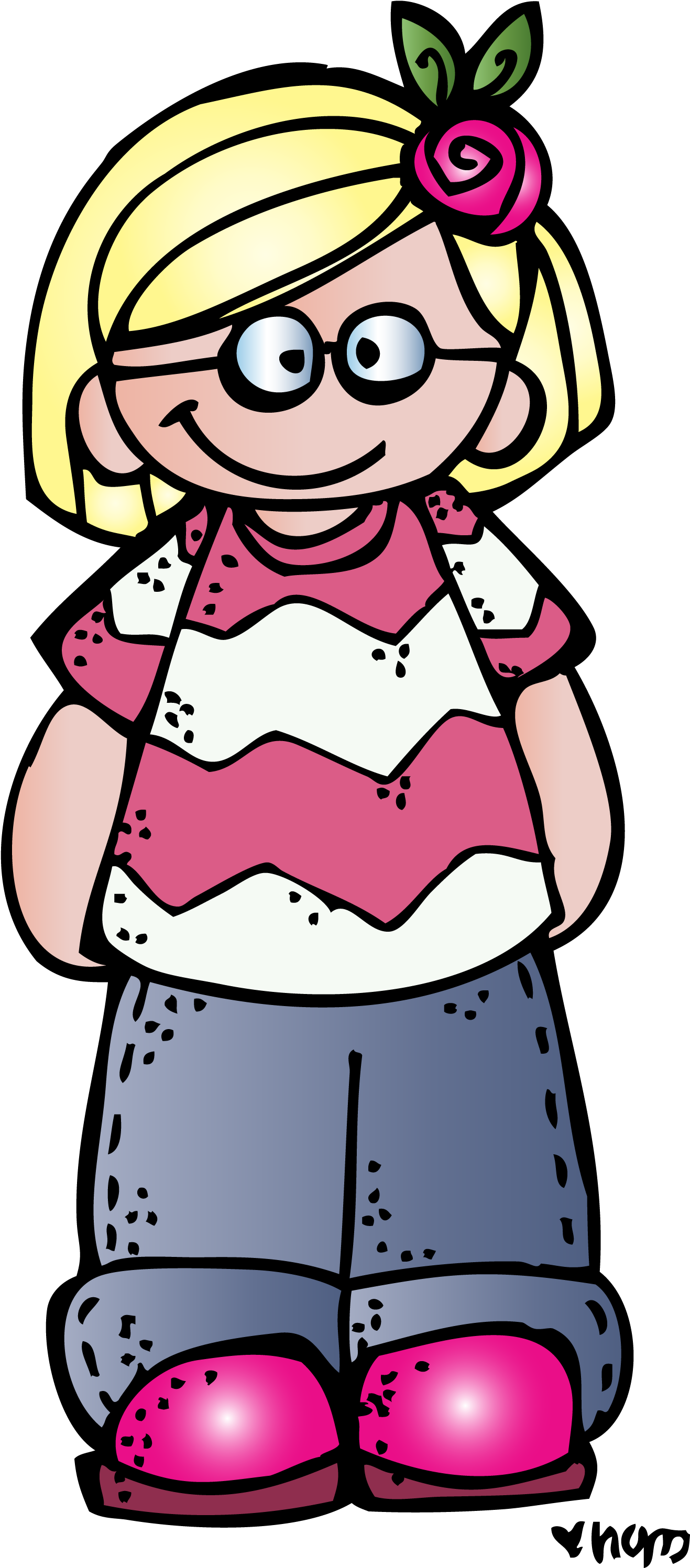 Girl 1 Ts C Melonheadz 13 Colored - Teachers Pay Teachers Sight Word Headbands Primer Edition (1370x3000), Png Download