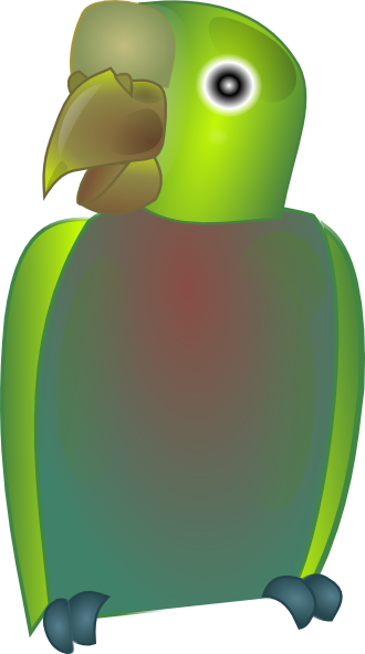 Parrot Svg Clip Arts 330 X 592 Px (330x592), Png Download