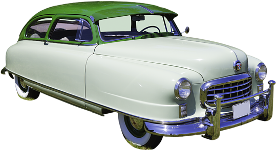 Click And Drag To Re-position The Image, If Desired - 1950 Nash Botschafter Car Und Amerikanische Flagge (600x400), Png Download