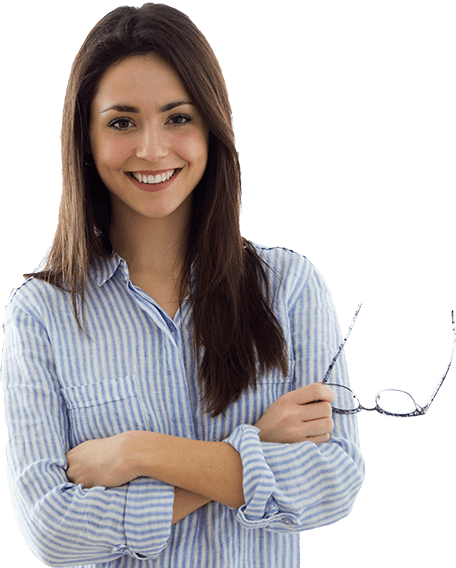 Best Small And Medium Business Crm Software - Girl (456x568), Png Download