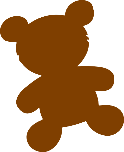 Teddy Bear Clipart Cute - Brown Teddy Bear Clipart (486x595), Png Download
