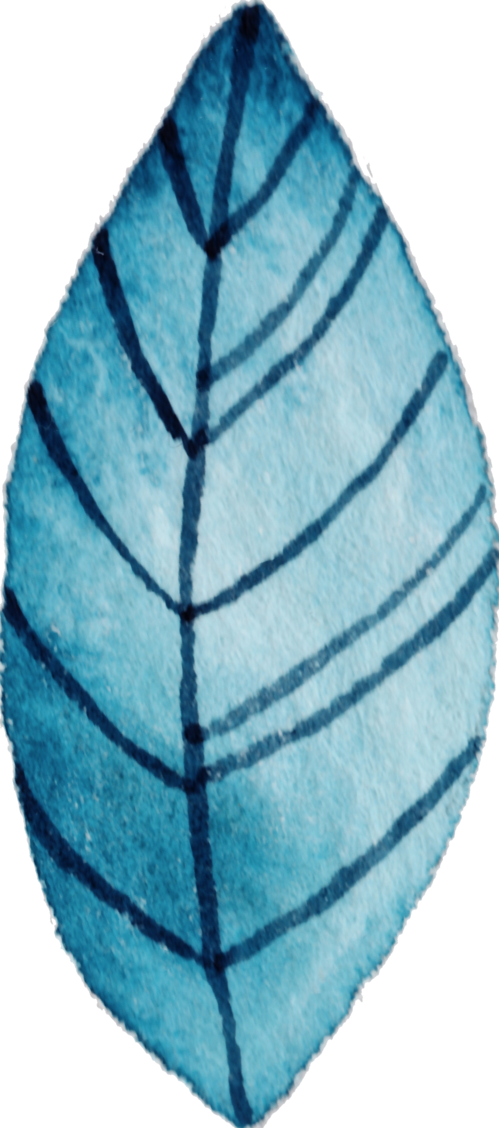 Leaf Free Png Transparente - Watercolor Painting (1000x2261), Png Download