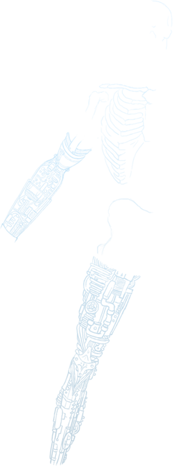 Auditory Brainstem Implant - Sketch (248x669), Png Download