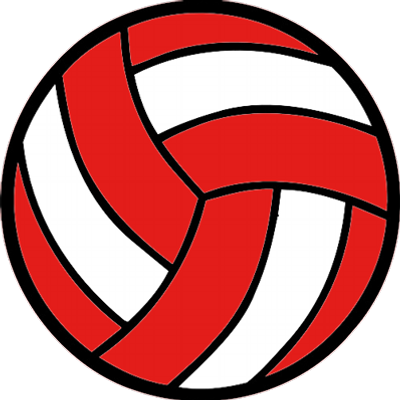 Impact Volleyball - Red Volleyball Clip Art (400x400), Png Download
