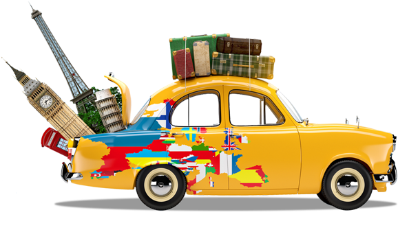 Travel - Classic Car (703x524), Png Download