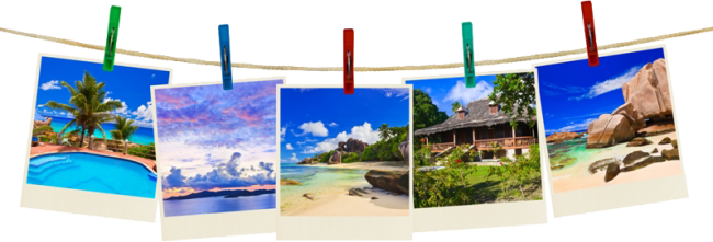 Tour And Travel Png - Seychelles Paradise Madagascar Mini Coin Purse & (650x221), Png Download