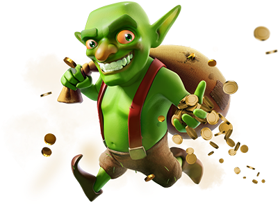 Goblin - Goblin Clash Of Clans Png (400x307), Png Download