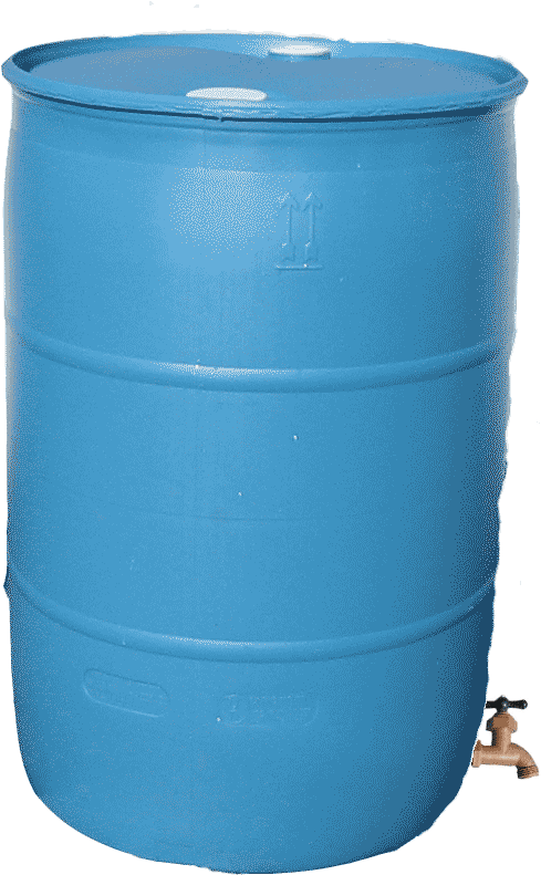 Used 55 Gal Water Drum With Faucet<br><strong><font - Water (665x831), Png Download