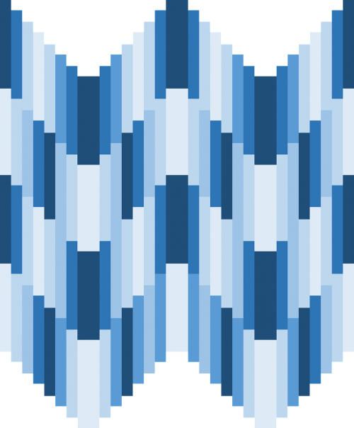 Geometric Blue Design Png (500x604), Png Download