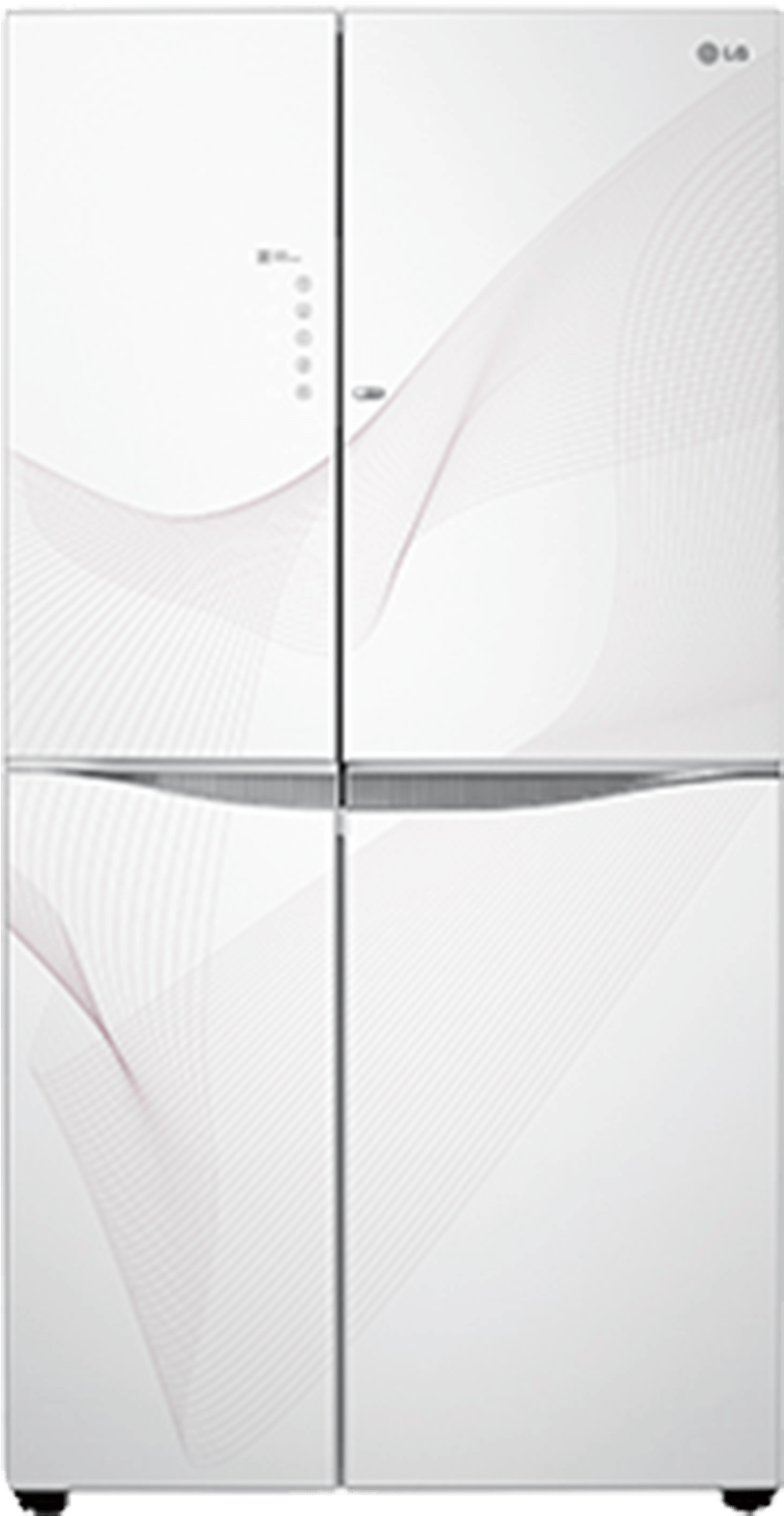 Lg Side By Side Fridge Model - Lg Side By Side Fridge White (1491x2362), Png Download