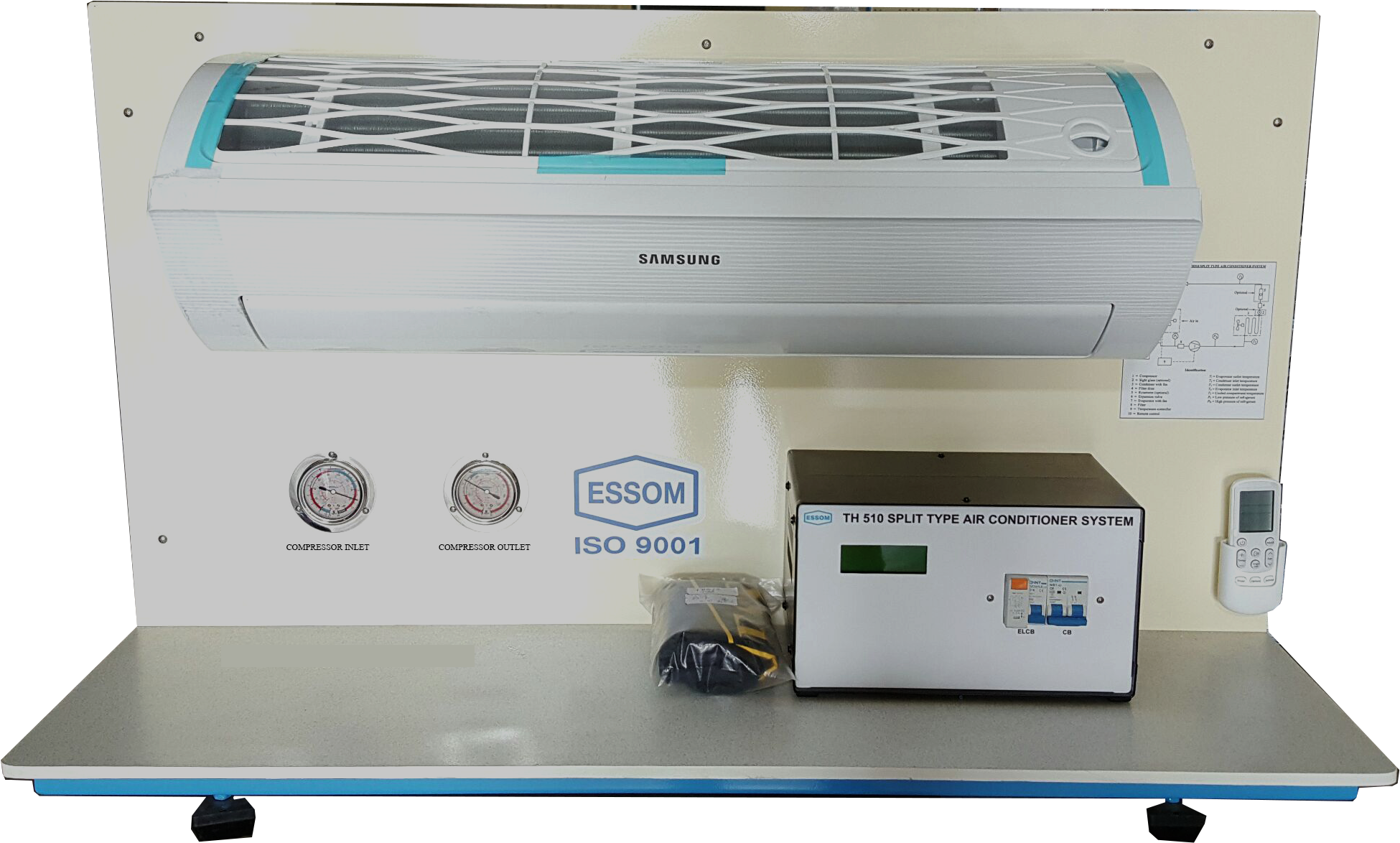 Th510 Split Type Air Conditioner System (2729x1535), Png Download