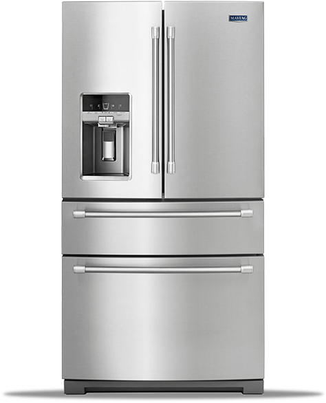 Refrigerators - Maytag 26 Cu. Ft. 4door French Door Refrigerator - (600x600), Png Download