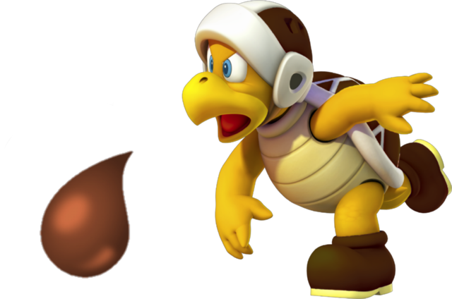 Chocolate Bro - Super Mario Fire (640x424), Png Download